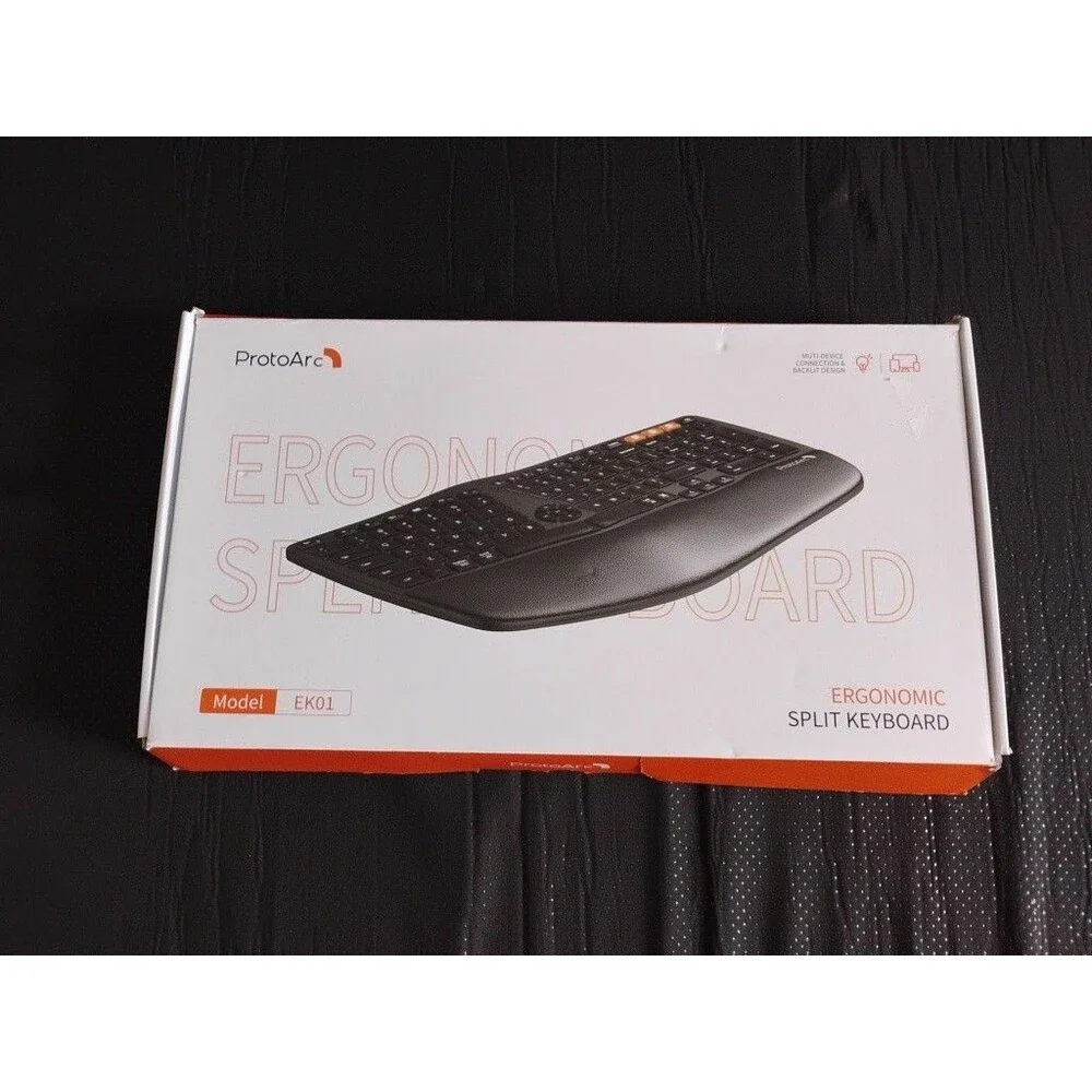 Backlit Wireless Ergonom.....able Windows/Mac/Android X003ECYPT9 Open Box